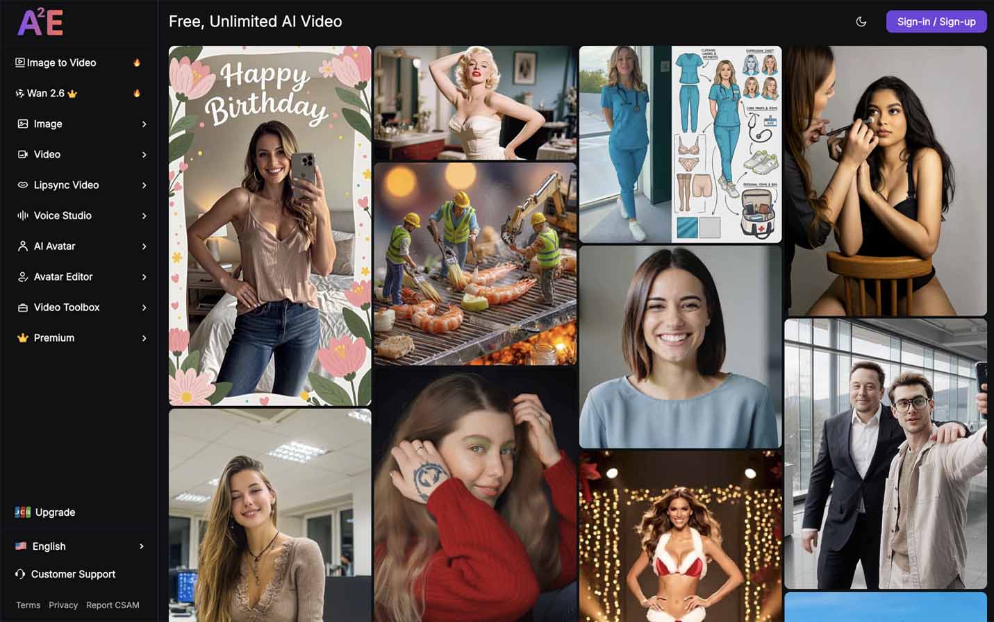 Higgsfield vs A2E – A2E UI