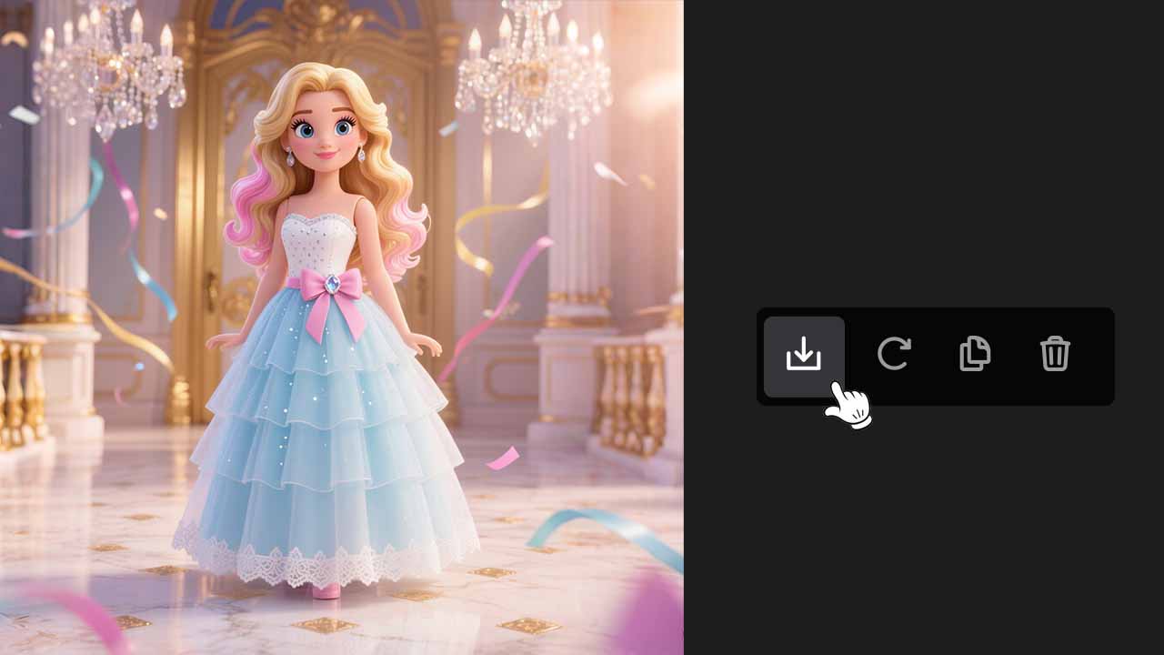 Click the generate button. The system will process your request and notify you when complete.